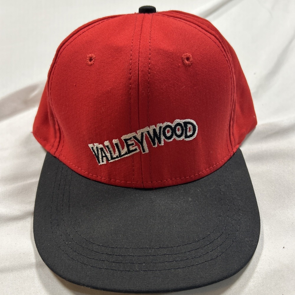 Imperial Headwear Valleywood Hat Mens Red Black Vintage USA Made Adjustable OSFA